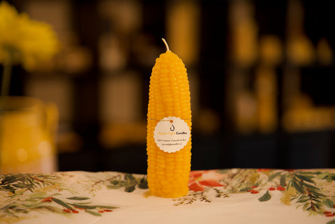 Tall Slim Corn Candle - 1 1/2" wide x 6 1/2" tall